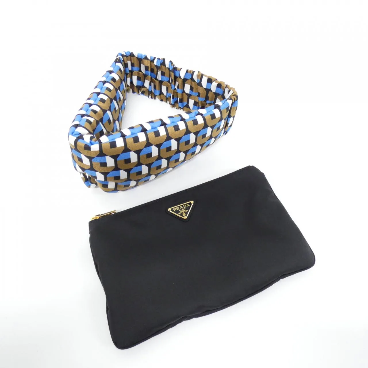 PRADA Wallet Nylon Black Nylon Rank A - Thumbnail 5