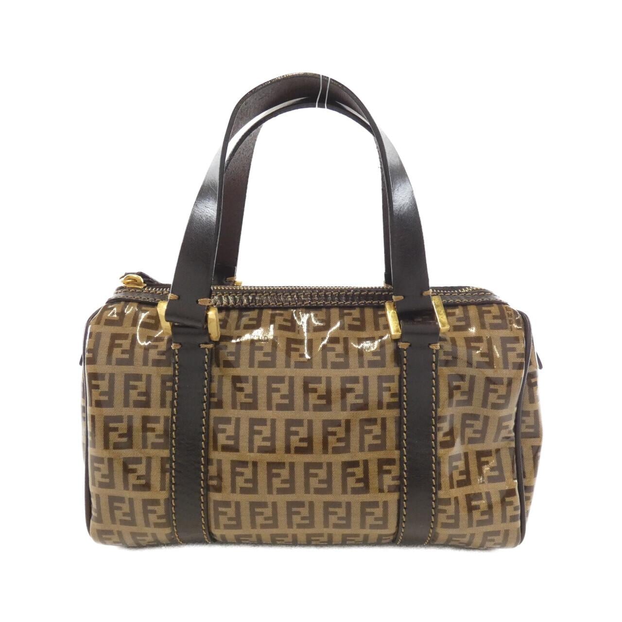 FENDI 16327 Boston Bag Brown