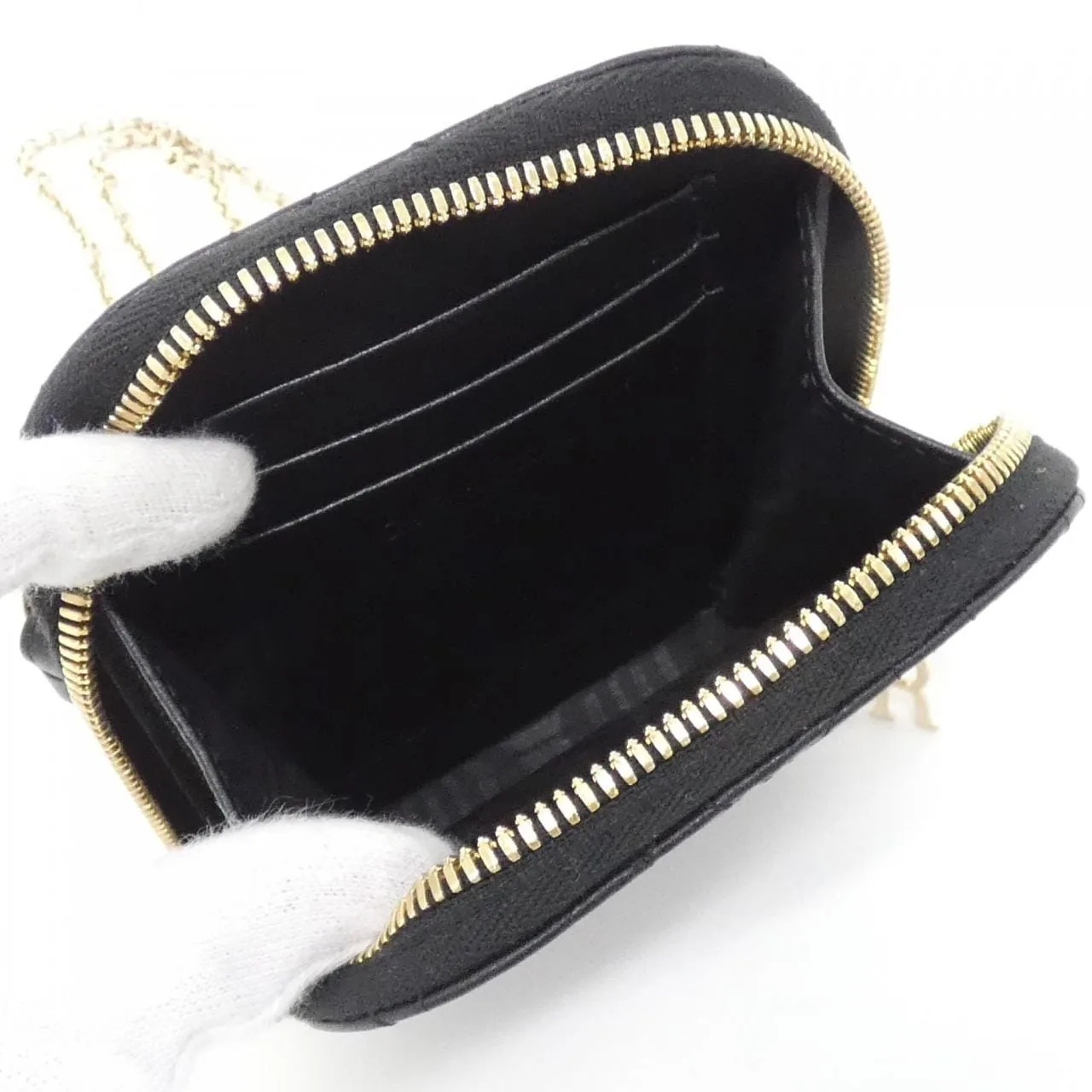 DIOR Lady Dior S0872ONMJ Wallet Lambskin Black Lambskin Rank A - Thumbnail 6