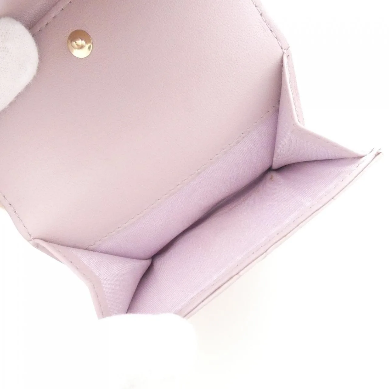 DIOR Lady Dior Wallet 粉色 中古品B - 縮圖 8