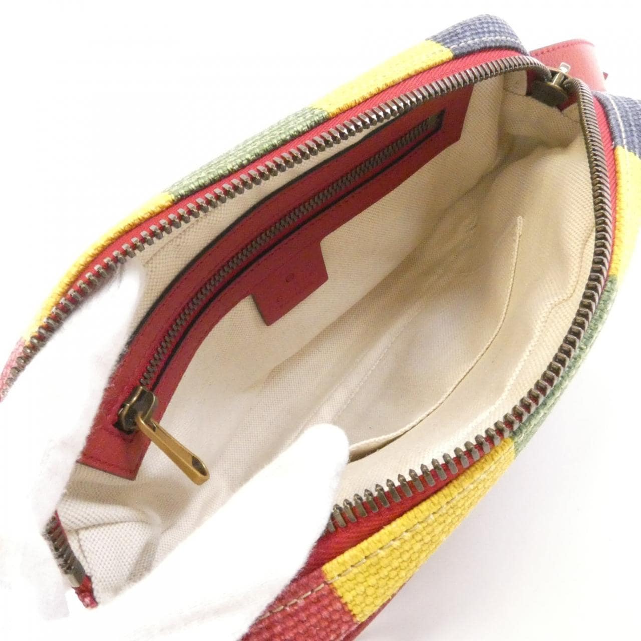 GUCCI 625895 2CSAT Belt Bag Canvas Black Canvas - Thumbnail 6