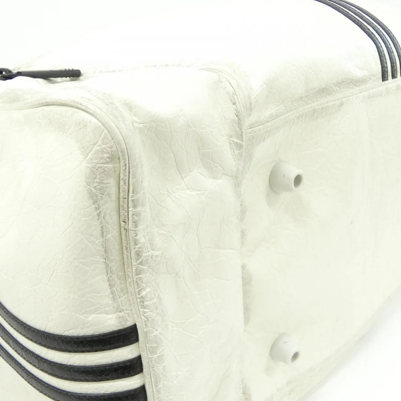 BALENCIAGA 721810 210M1 Boston Lambskin 黑色 羊皮 中古品A - 縮圖 3