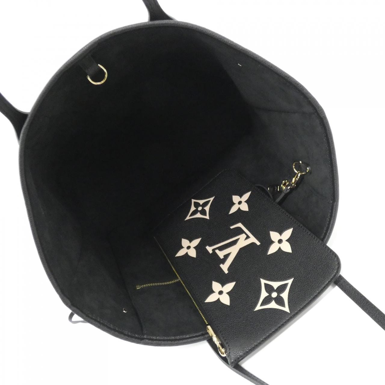 LOUIS VUITTON Neverfull M58907 Bag Monogram 黑色 Monogram 中古品A - 縮圖 4