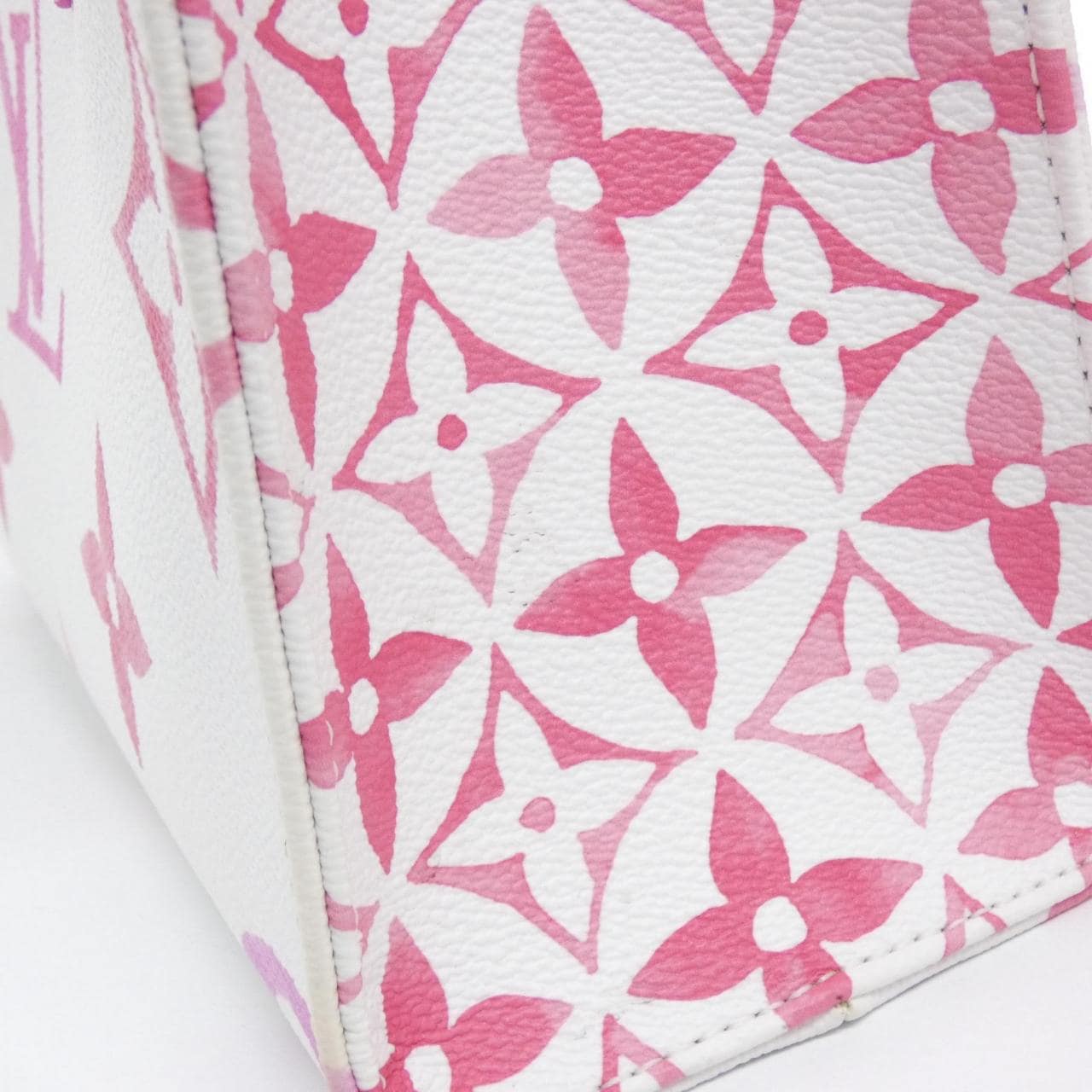 LOUIS VUITTON OnTheGo M22976 Bag Monogram 粉色 Monogram 中古品A - 縮圖 4