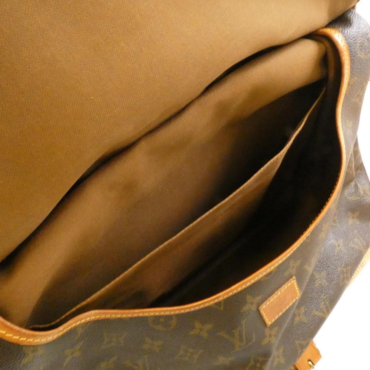 LOUIS VUITTON Saumur M42254 Shoulder Monogram 黑色 Monogram 中古品B - 縮圖 5