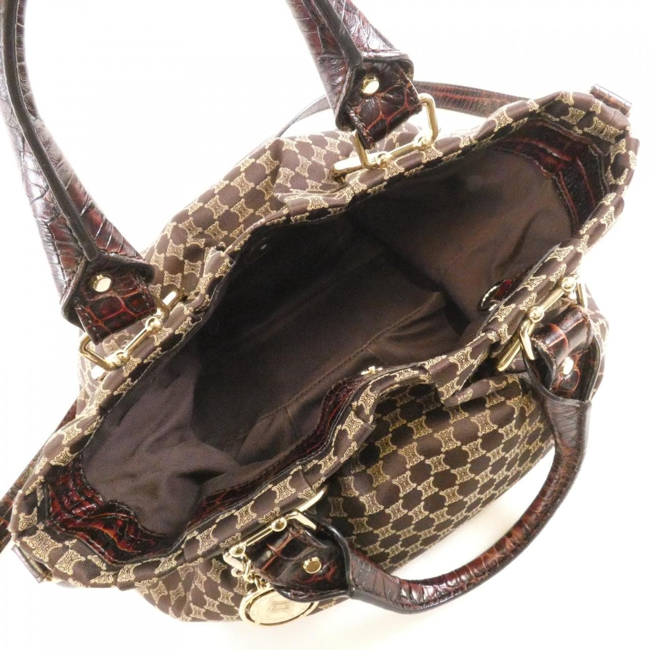 CELINE Bag Canvas Brown Canvas - Thumbnail 7