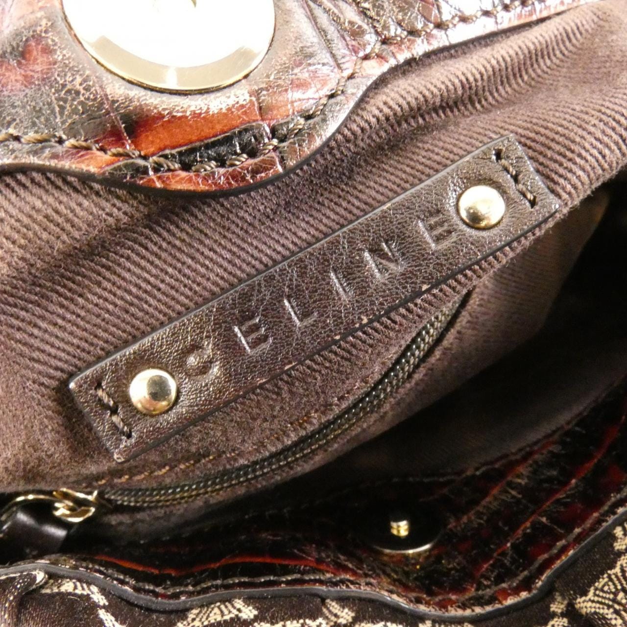 CELINE Bag Canvas Brown Canvas - Thumbnail 8