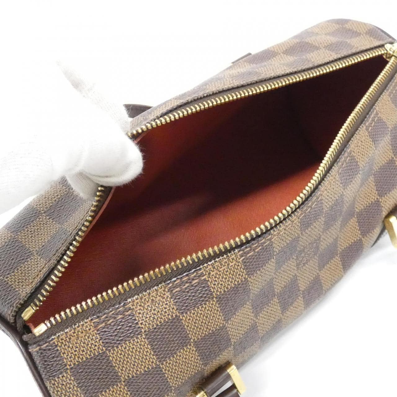 LOUIS VUITTON Papillon N51304 Bag Damier 黑色 Damier 中古品A - 縮圖 6