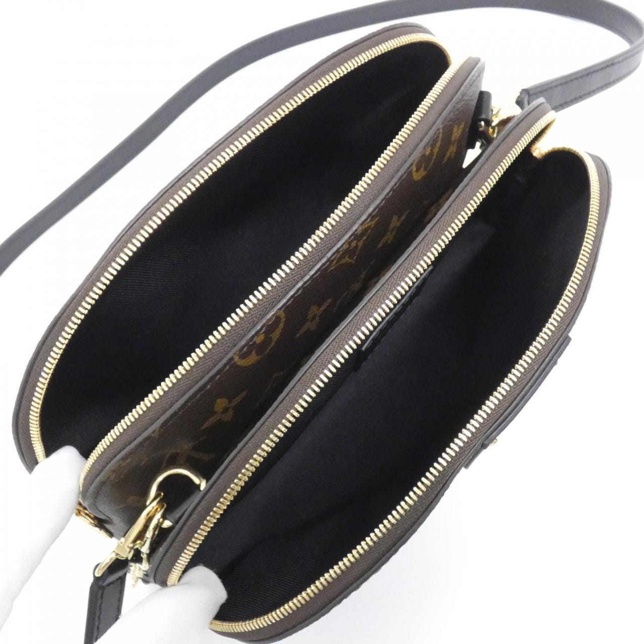 LOUIS VUITTON Alma M12996 Shoulder Bag Monogram 黑色 Monogram 中古品A - 縮圖 7