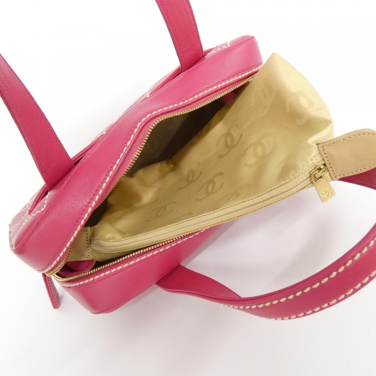 CHANEL 20666 Handbag 白色 中古品A - 縮圖 8