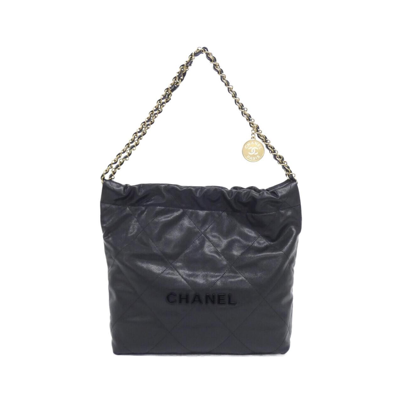 CHANEL Chanel 22 AS3260 Shoulder Grained Calfskin Black