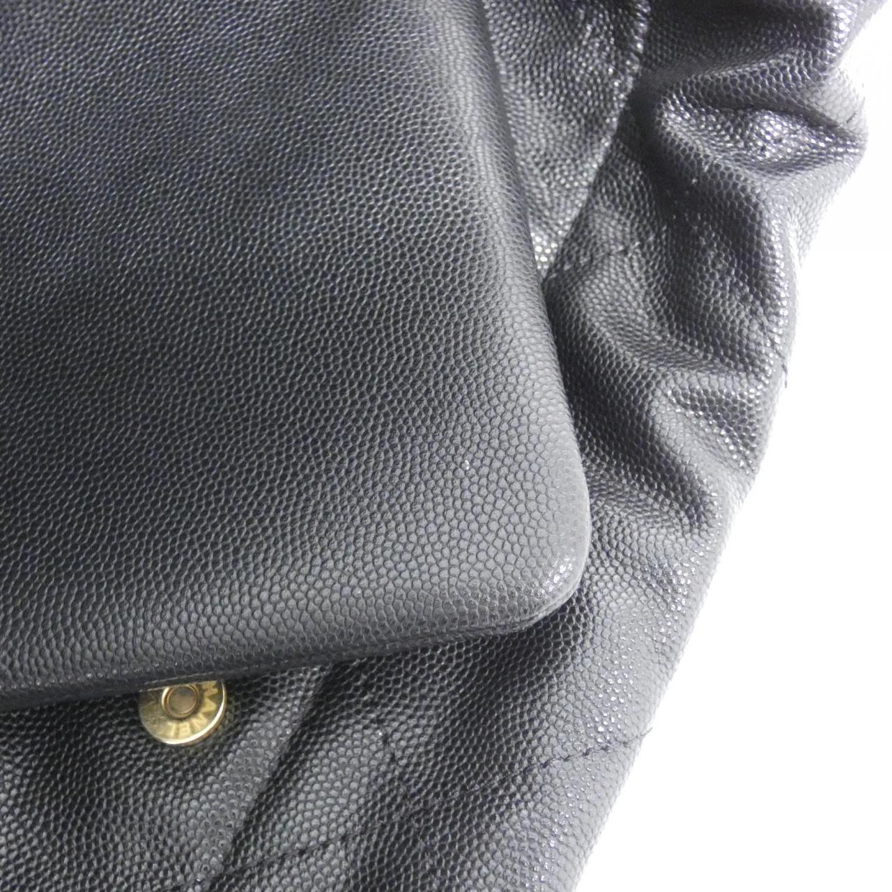 CHANEL Chanel 22 AS3260 Shoulder Grained Calfskin Black Grained Calfskin - Thumbnail 8