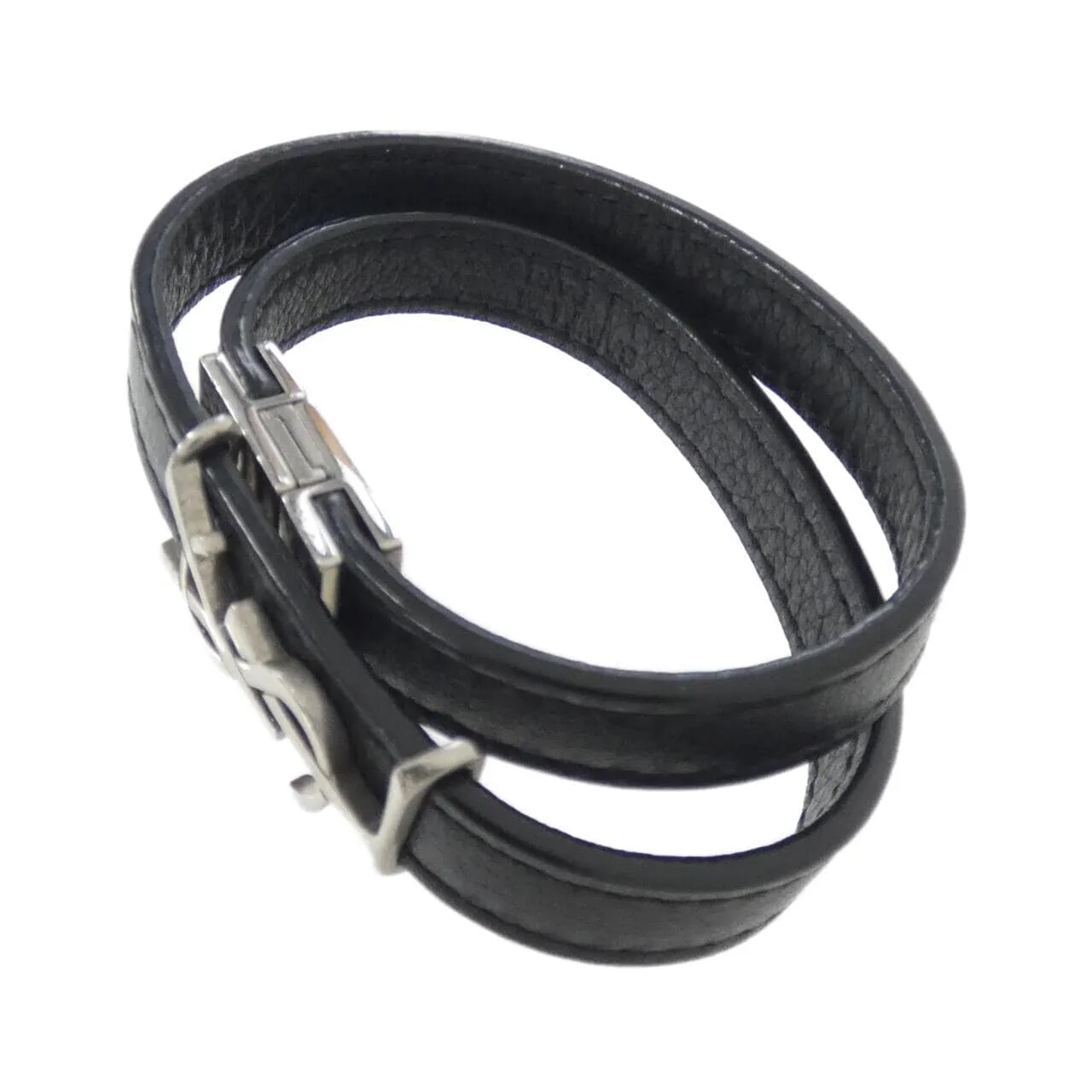 SAINT LAURENT 536073 BOO0E Accessories 黑色 中古品A - 縮圖 2