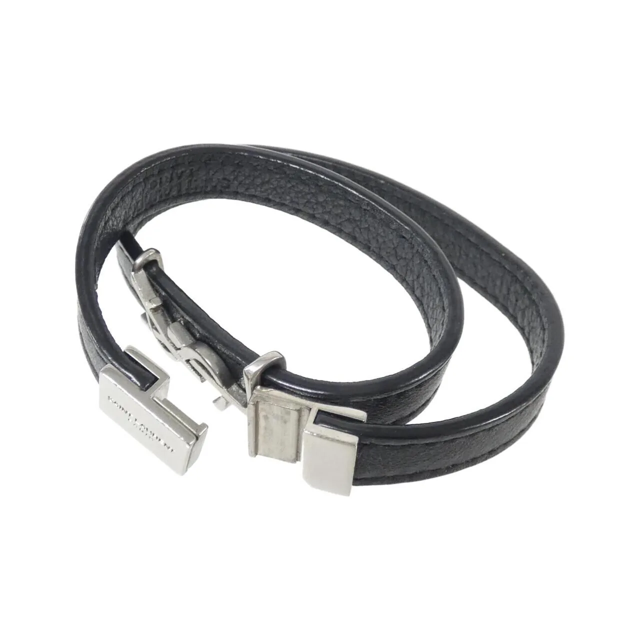 SAINT LAURENT 536073 BOO0E Accessories 黑色 中古品A - 縮圖 3