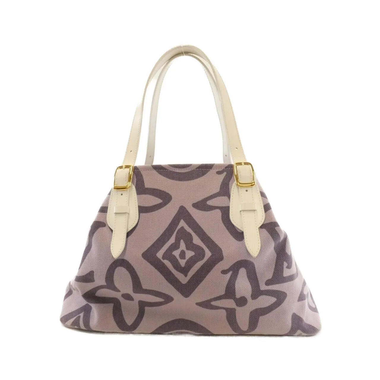 LOUIS VUITTON M95680 Handbag Canvas 黑色 帆布 中古品B - 縮圖 2