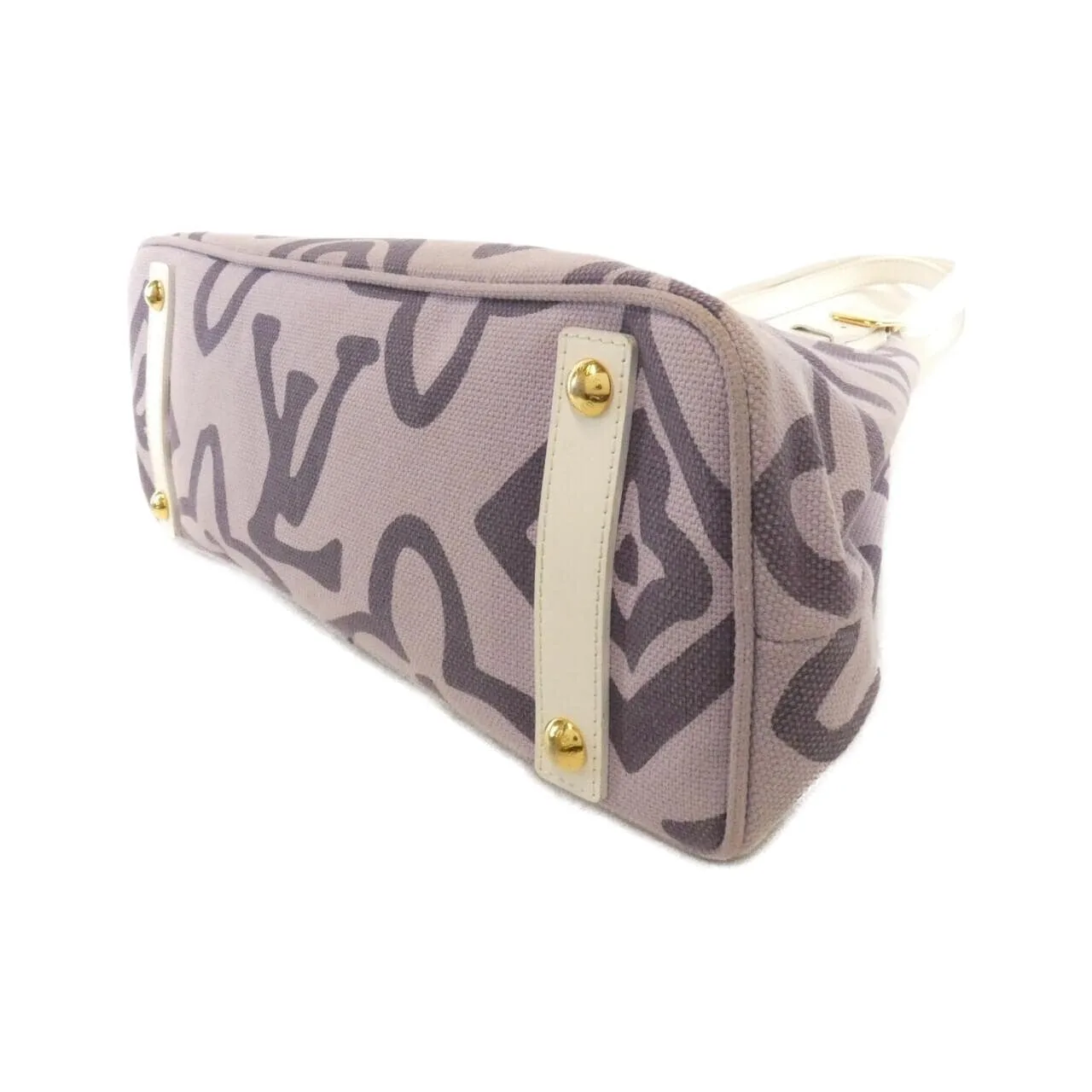 LOUIS VUITTON M95680 Handbag Canvas 黑色 帆布 中古品B - 縮圖 3