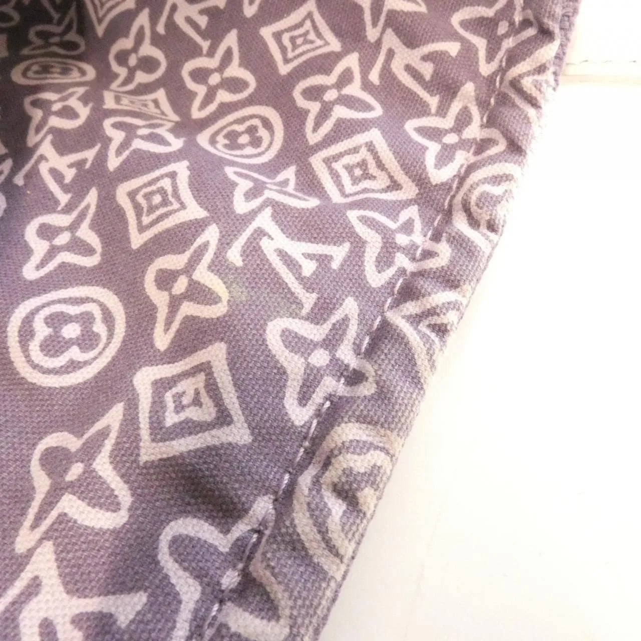 LOUIS VUITTON M95680 Handbag Canvas 黑色 帆布 中古品B - 縮圖 7