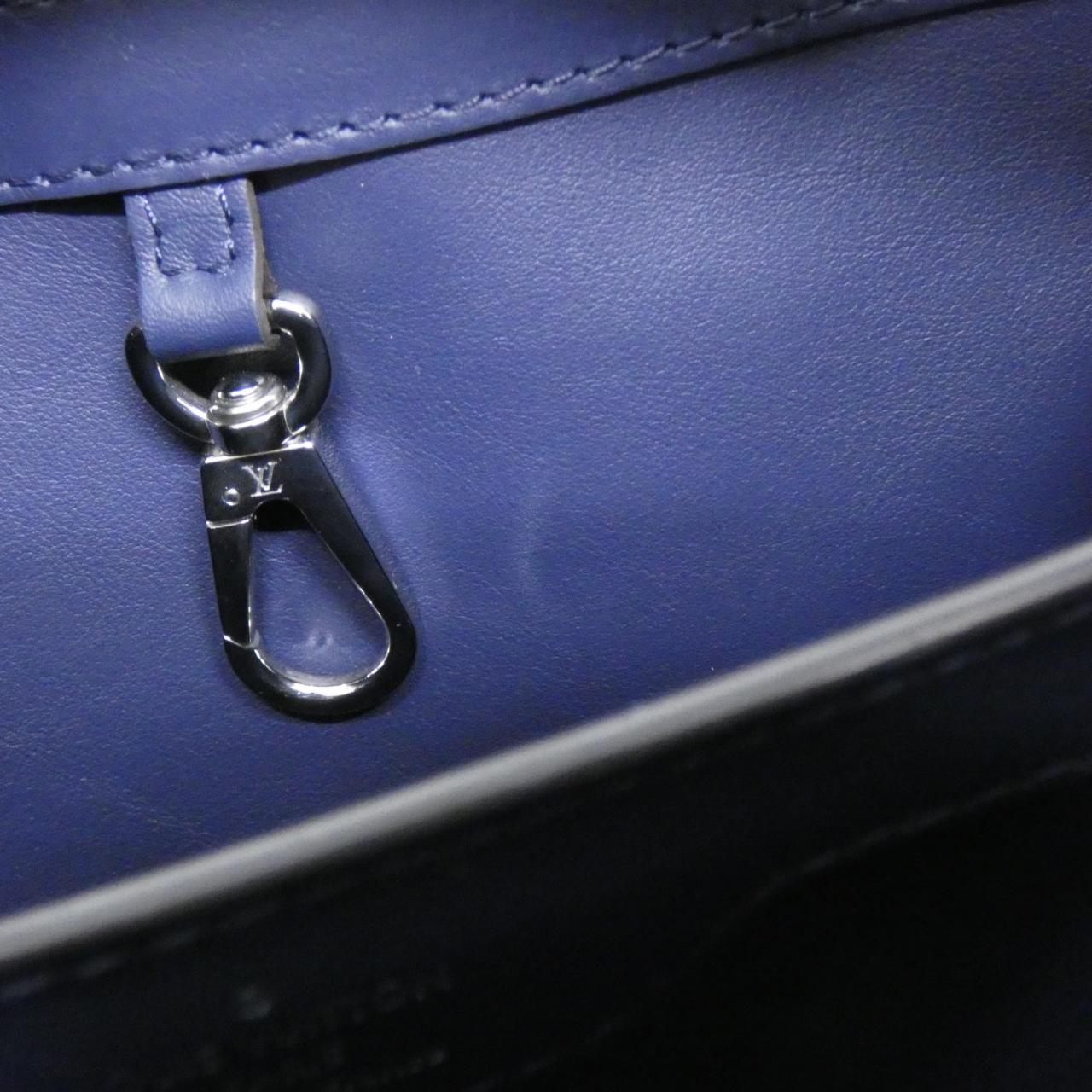 LOUIS VUITTON Capucines N97078 Bag Leather Blue Leather Rank A - Thumbnail 9