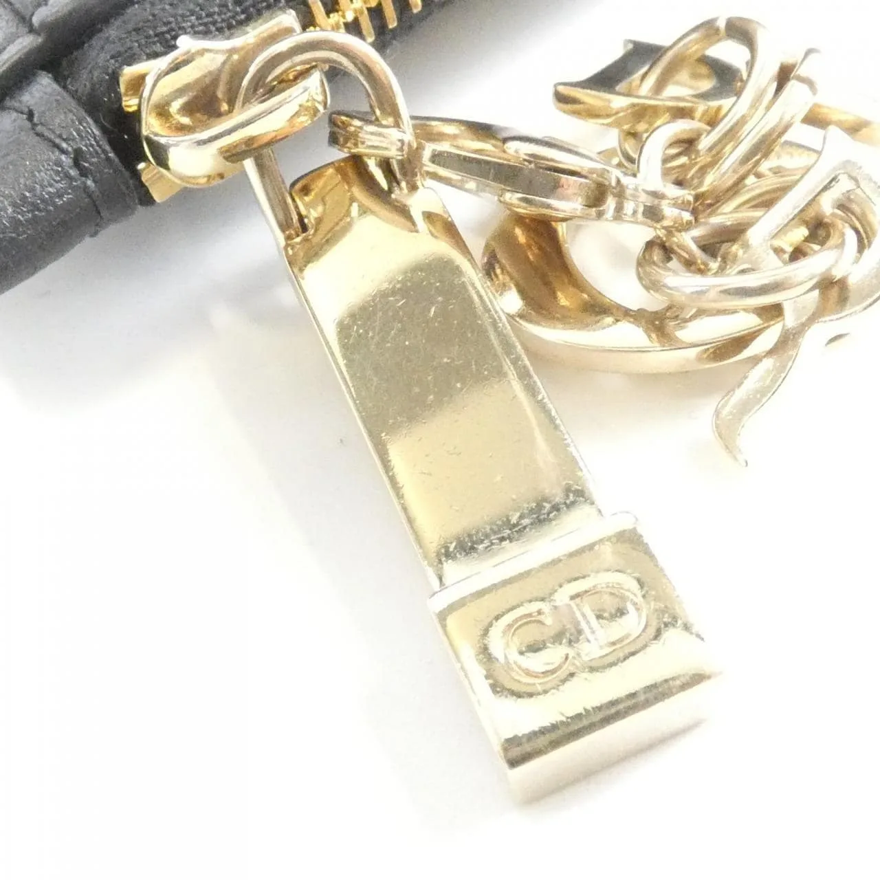 DIOR Lady Dior S0965ONMJ Coin Case Lambskin Black Lambskin Rank B - Thumbnail 6