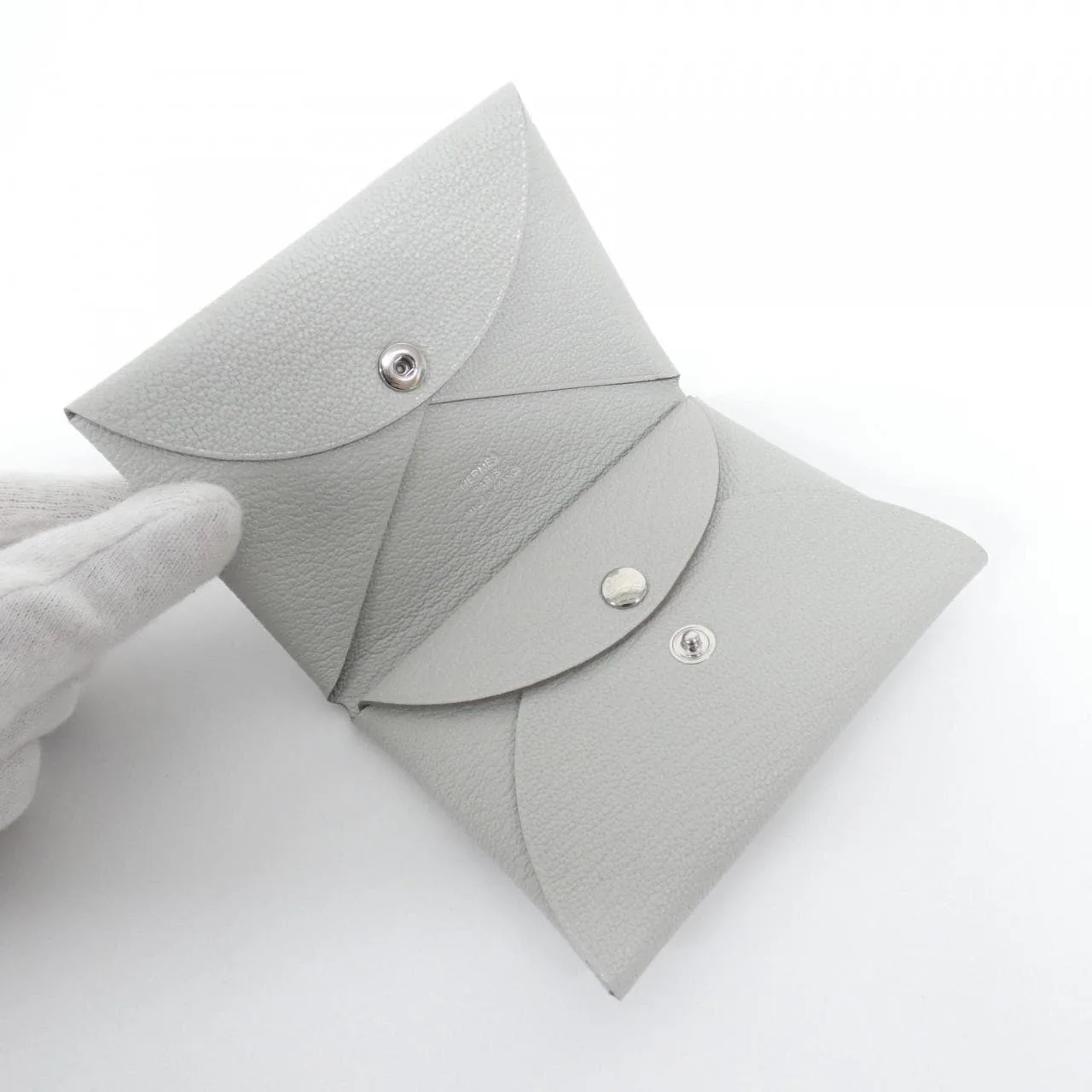 HERMES 082977CK Coin Case 黑色 中古品A - 縮圖 2