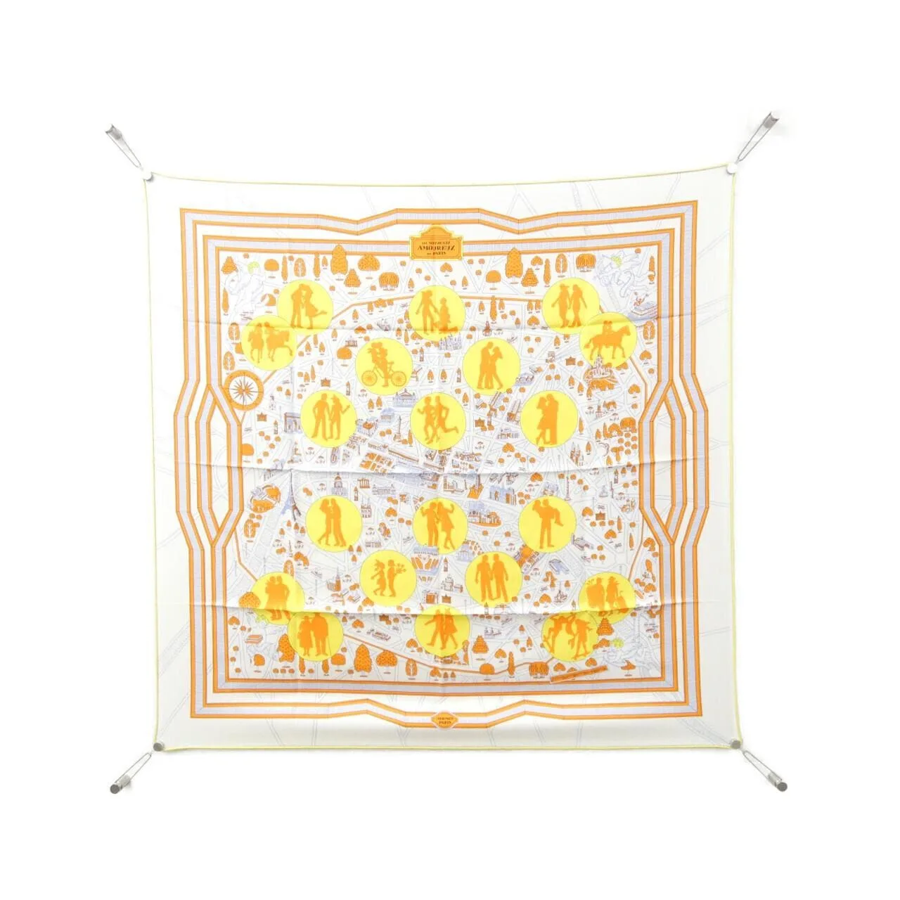 HERMES Scarf Black