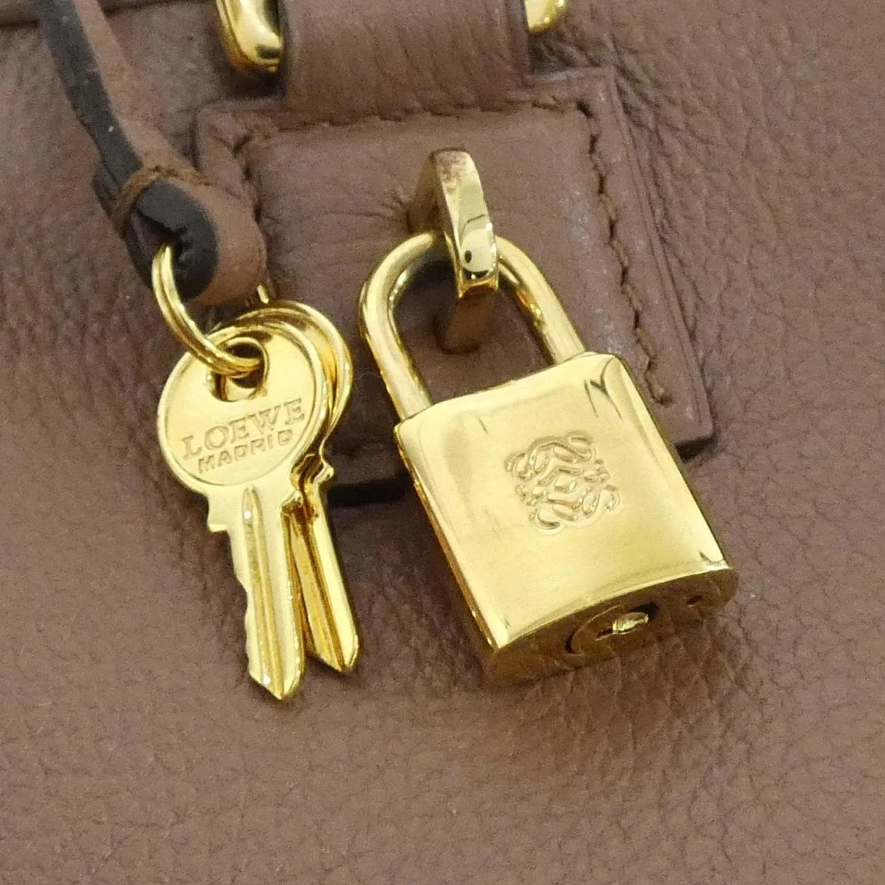 LOEWE Amazona 352 79593M Handbag Brown - Thumbnail 4