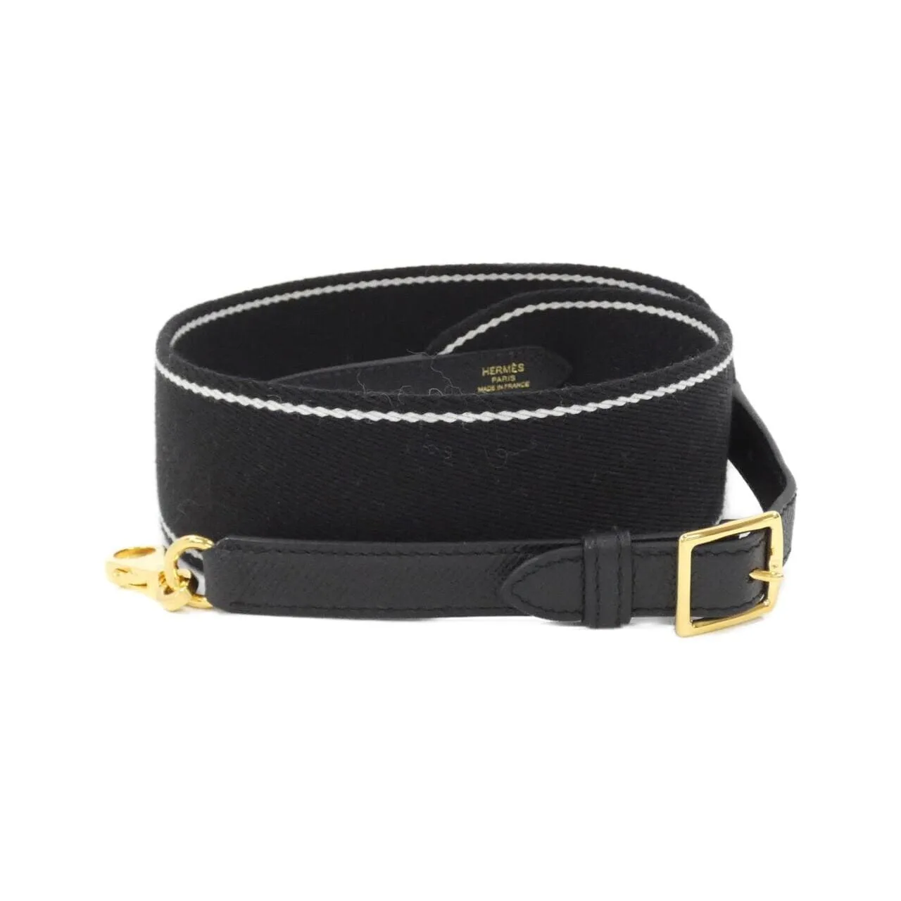 HERMES 087011CC Wallet Canvas Black