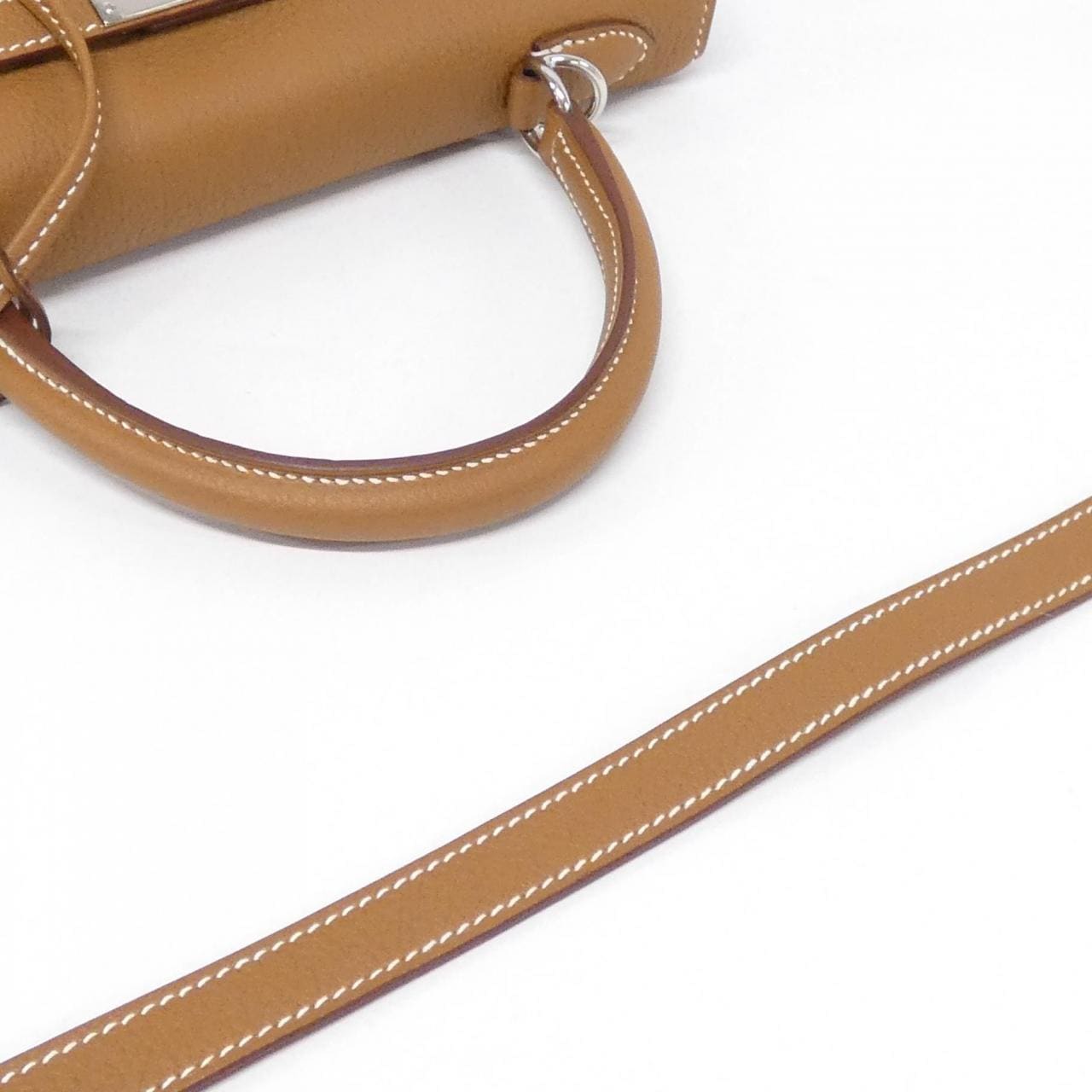 HERMES HERMÈS Kelly 044624CK Bag Togo Gold Togo Leather - Thumbnail 5