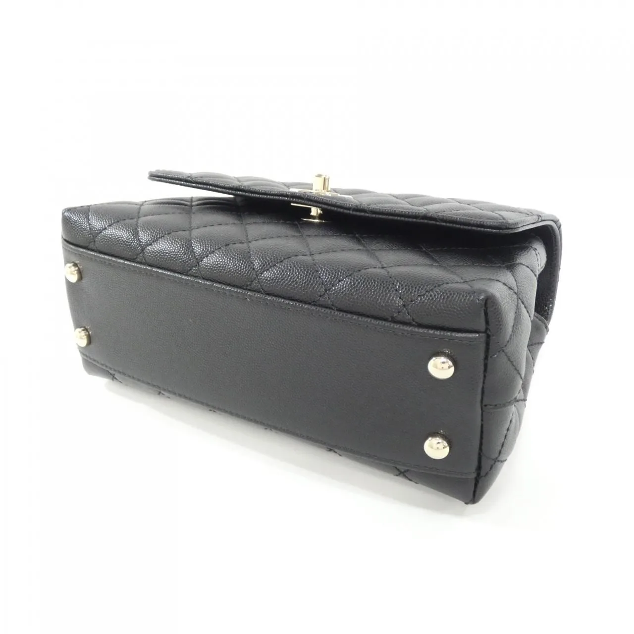 CHANEL Matelasse 92990 Handbag Grained Calfskin Black Grained Calfskin Rank A - Thumbnail 3