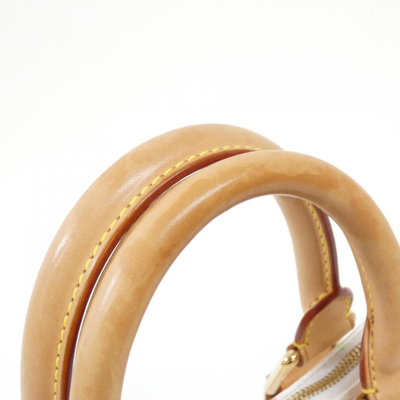 LOUIS VUITTON Alma M92647 Bag Canvas 白色 帆布 中古品A - 縮圖 8