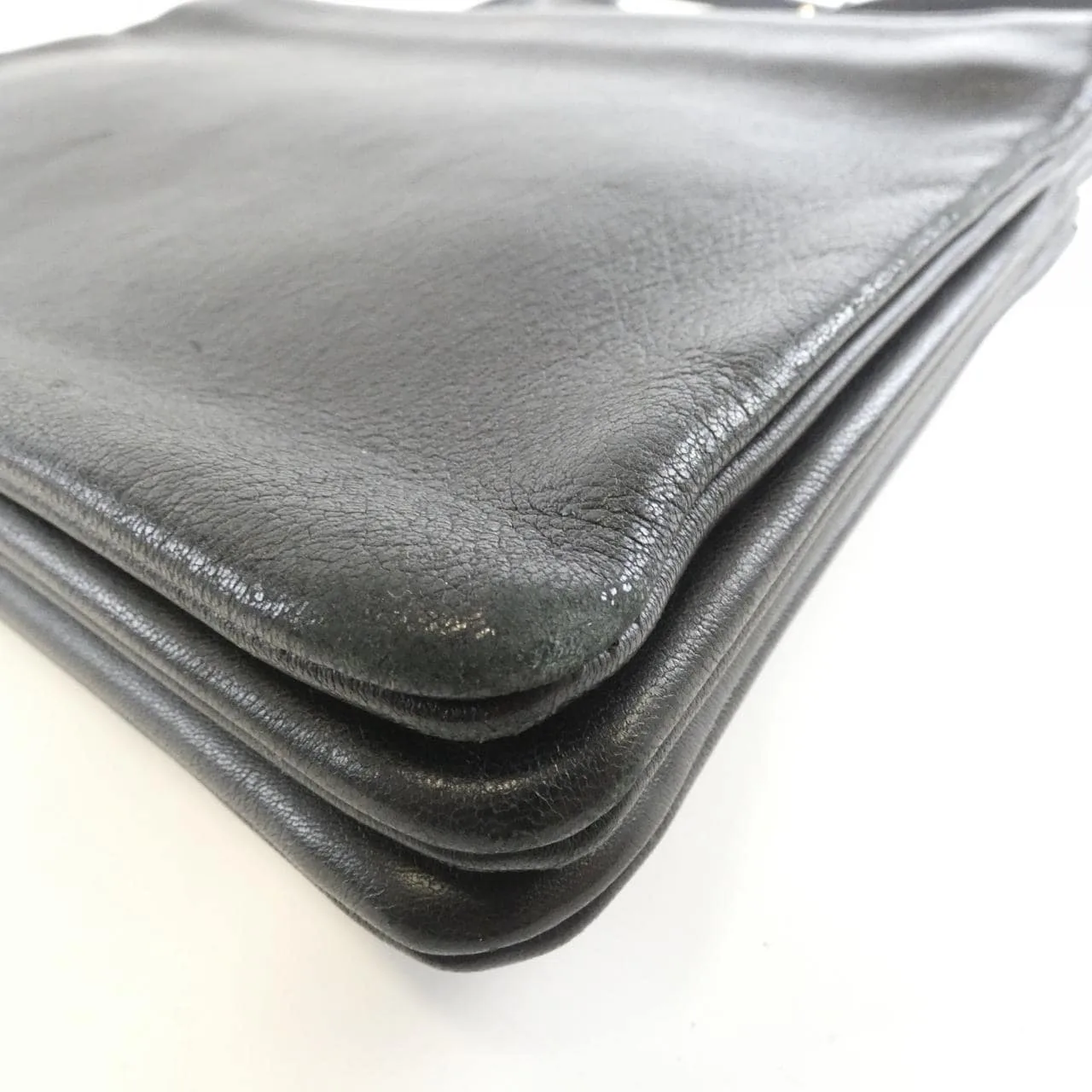 CELINE 171453ETA Shoulder Lambskin Black Lambskin Rank B - Thumbnail 4