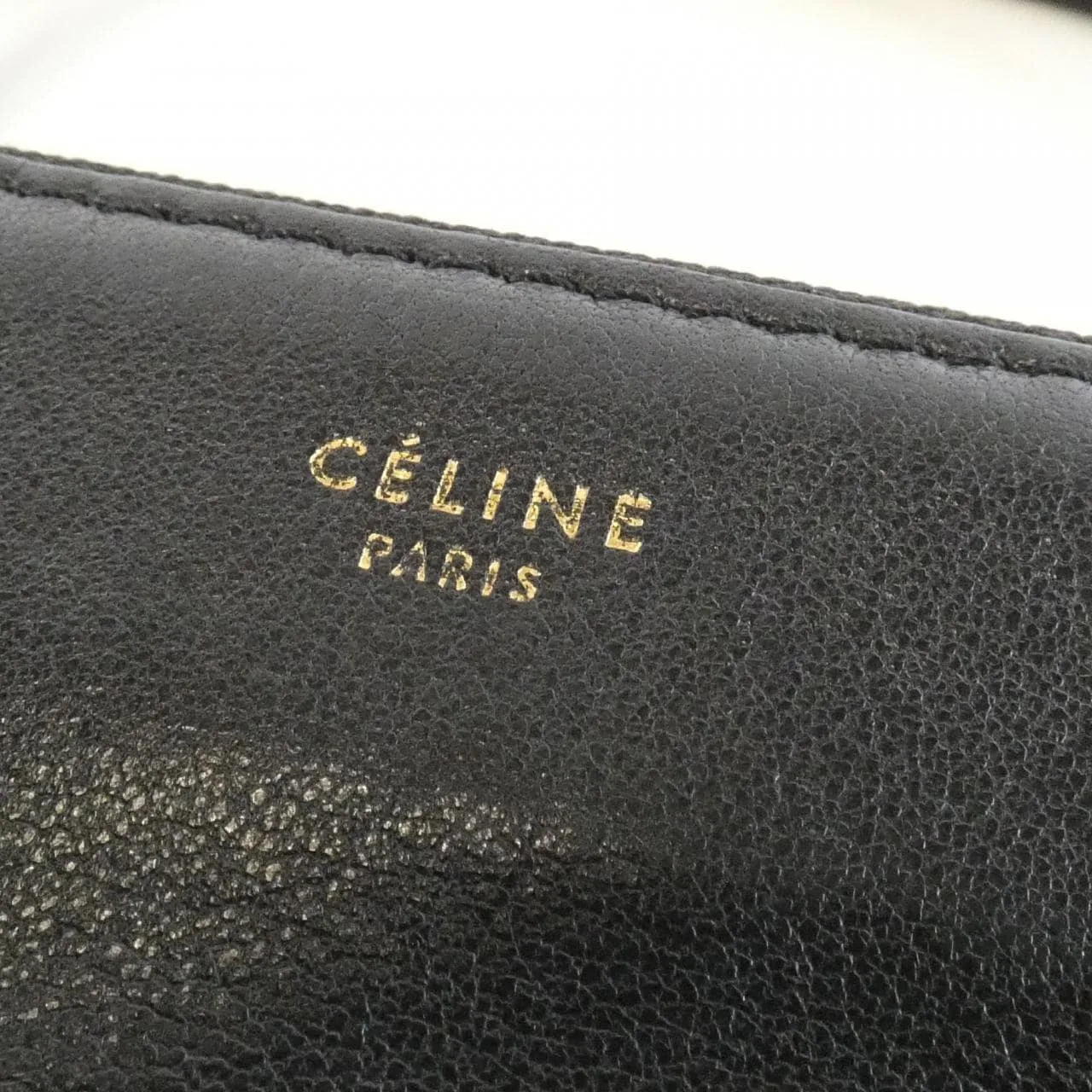 CELINE 171453ETA Shoulder Lambskin Black Lambskin Rank B - Thumbnail 5