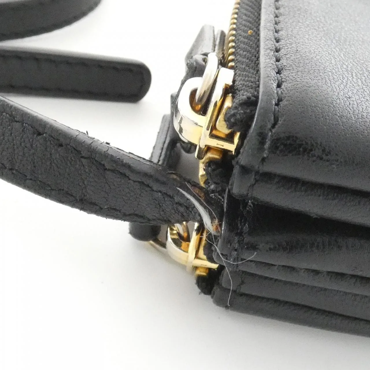 CELINE 171453ETA Shoulder Lambskin Black Lambskin Rank B - Thumbnail 8