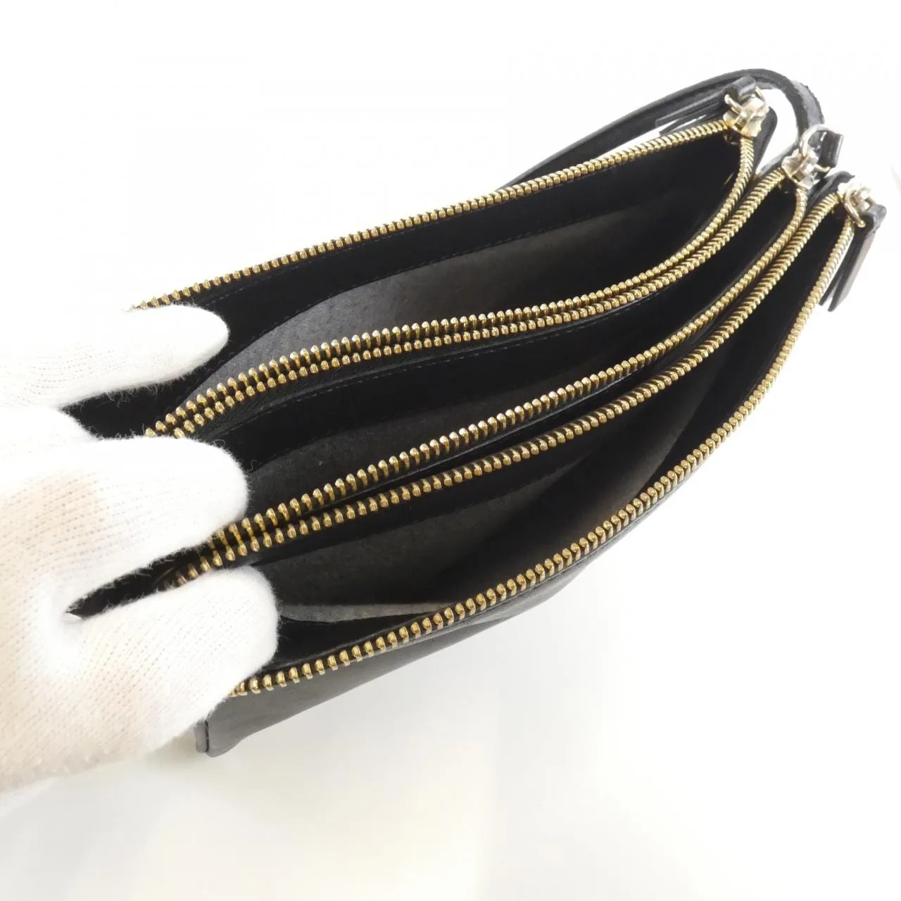 CELINE 171453ETA Shoulder Lambskin Black Lambskin Rank B - Thumbnail 9