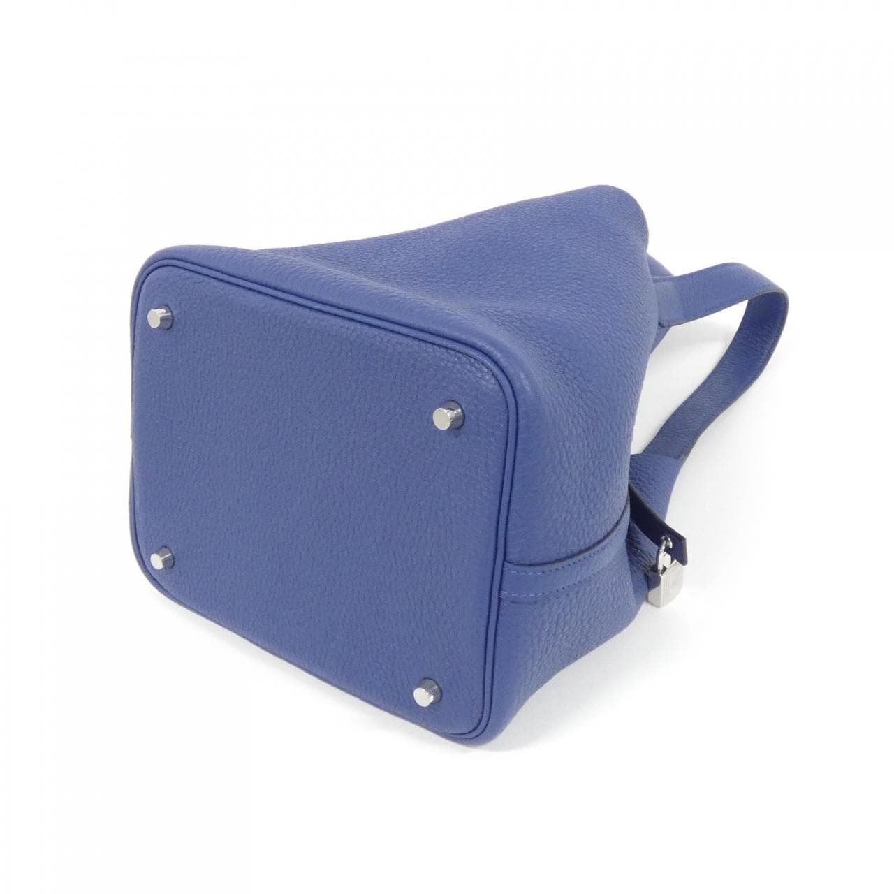 HERMES HERMÈS Picotin 060991CK Bag Clemence 藍色 Clemence 皮 中古品A - 縮圖 2