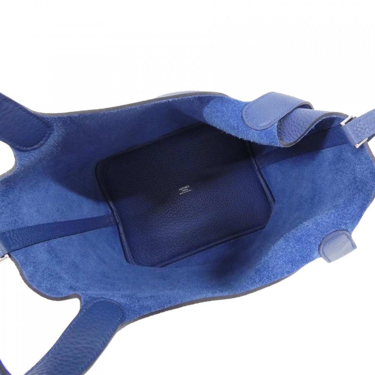 HERMES HERMÈS Picotin 060991CK Bag Clemence 藍色 Clemence 皮 中古品A - 縮圖 5