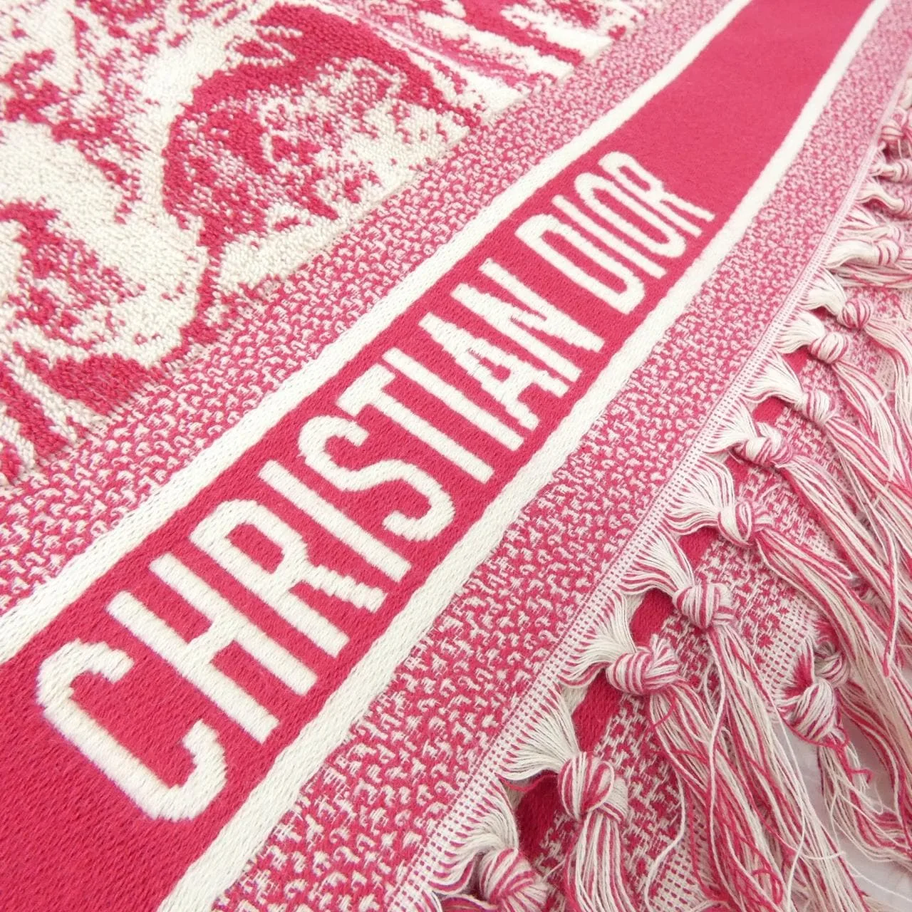 DIOR 21JOU800IXGS Wallet Cotton White Cotton Rank A - Thumbnail 3