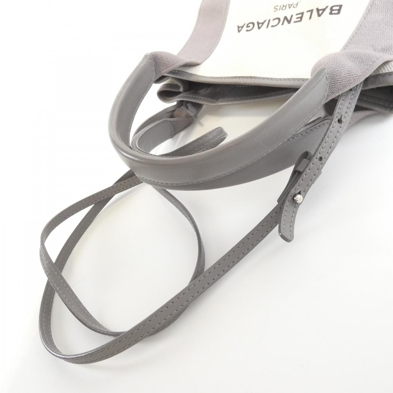 BALENCIAGA 390346 AQ38N Bag Canvas Navy Canvas - Thumbnail 5