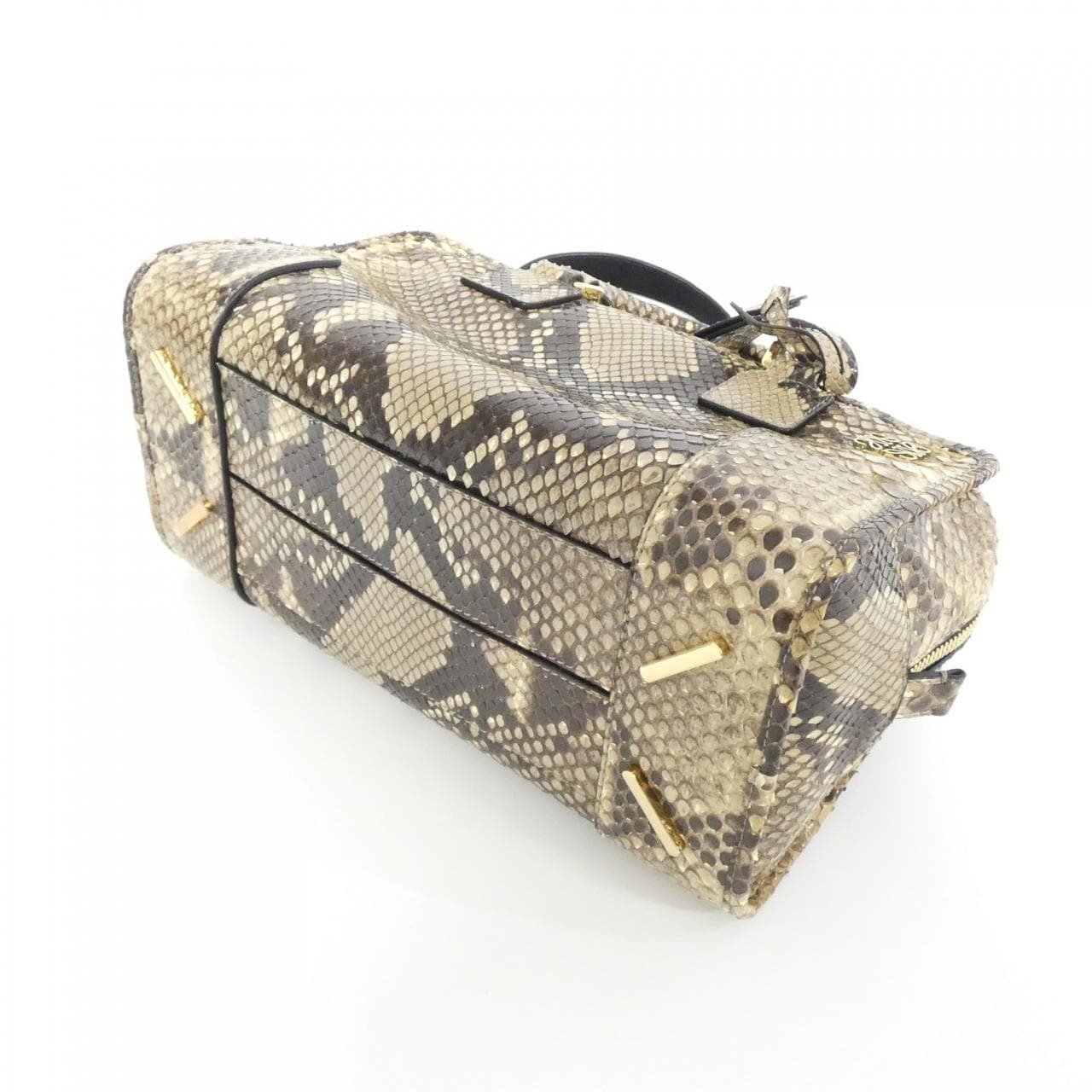 LOEWE Amazona Bag Python Black Python - Thumbnail 3