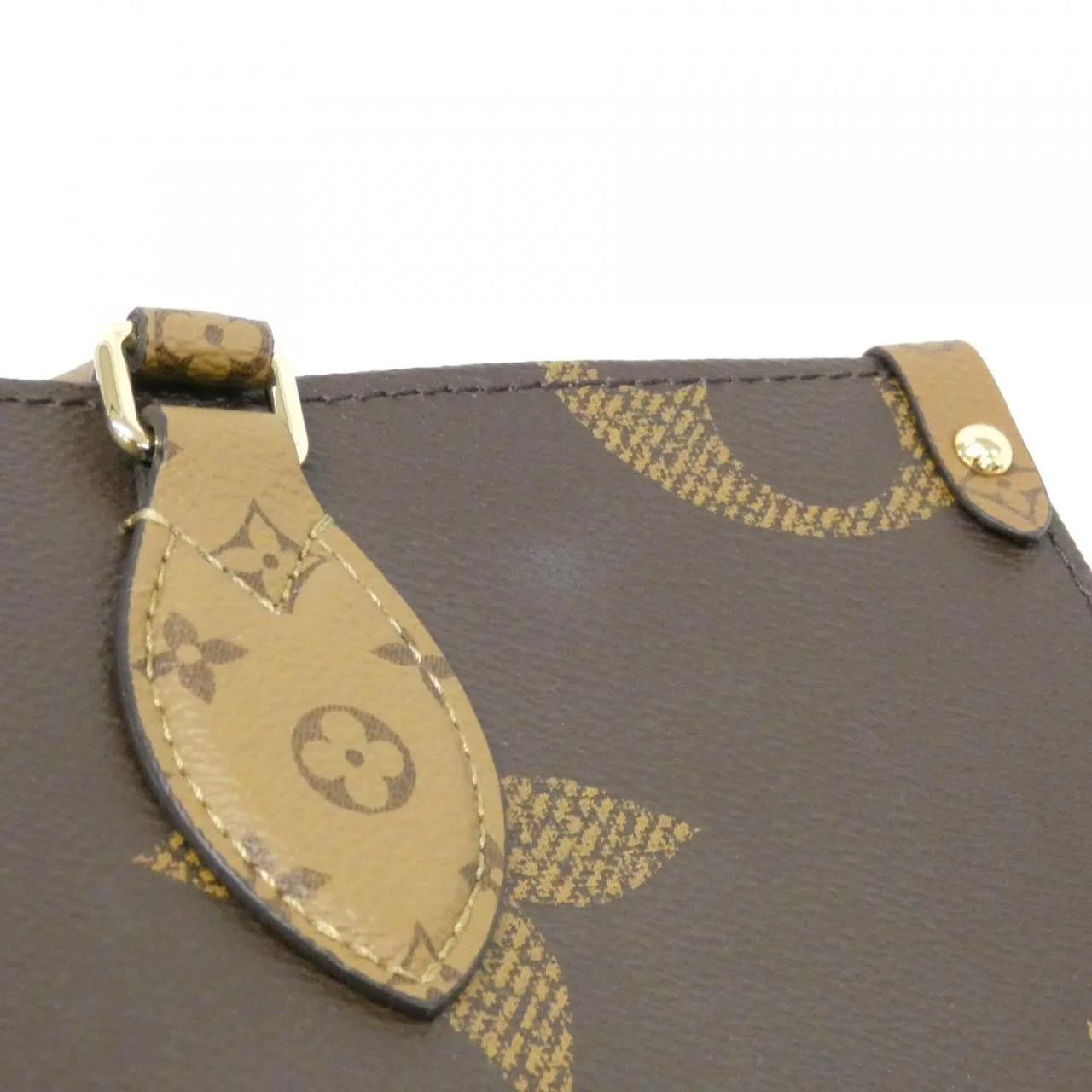 LOUIS VUITTON OnTheGo M45321 Handbag Monogram 黑色 Monogram 中古品A - 縮圖 4