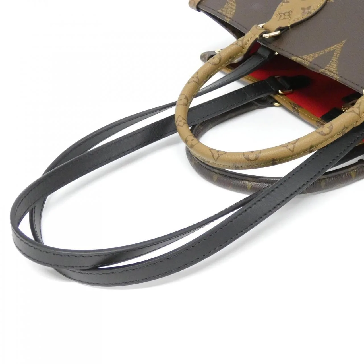 LOUIS VUITTON OnTheGo M45321 Handbag Monogram 黑色 Monogram 中古品A - 縮圖 5