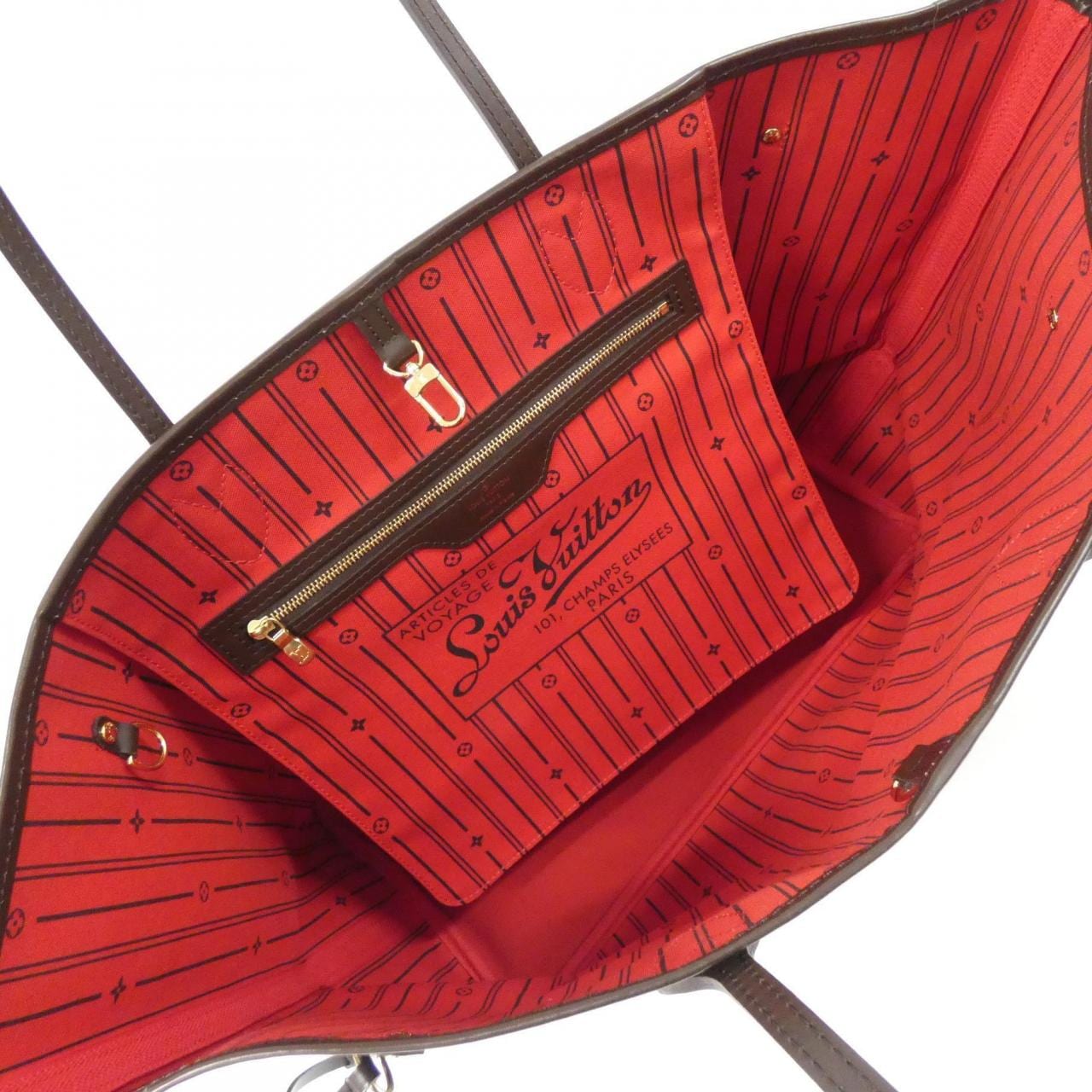 LOUIS VUITTON Neverfull N51106 Bag Damier Black Damier - Thumbnail 7