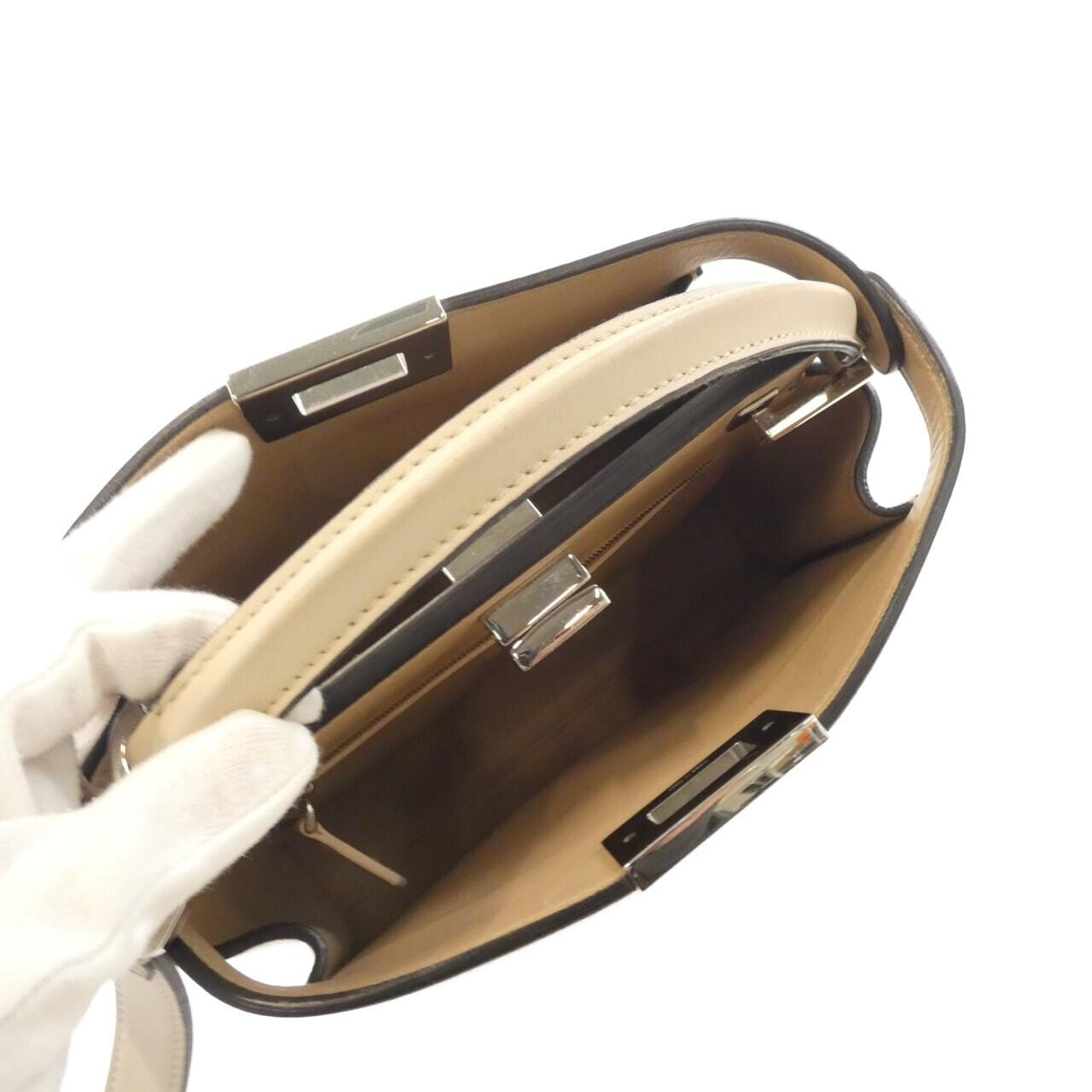 FENDI Peekaboo 8BN302 SMQ Bag Black - Thumbnail 8