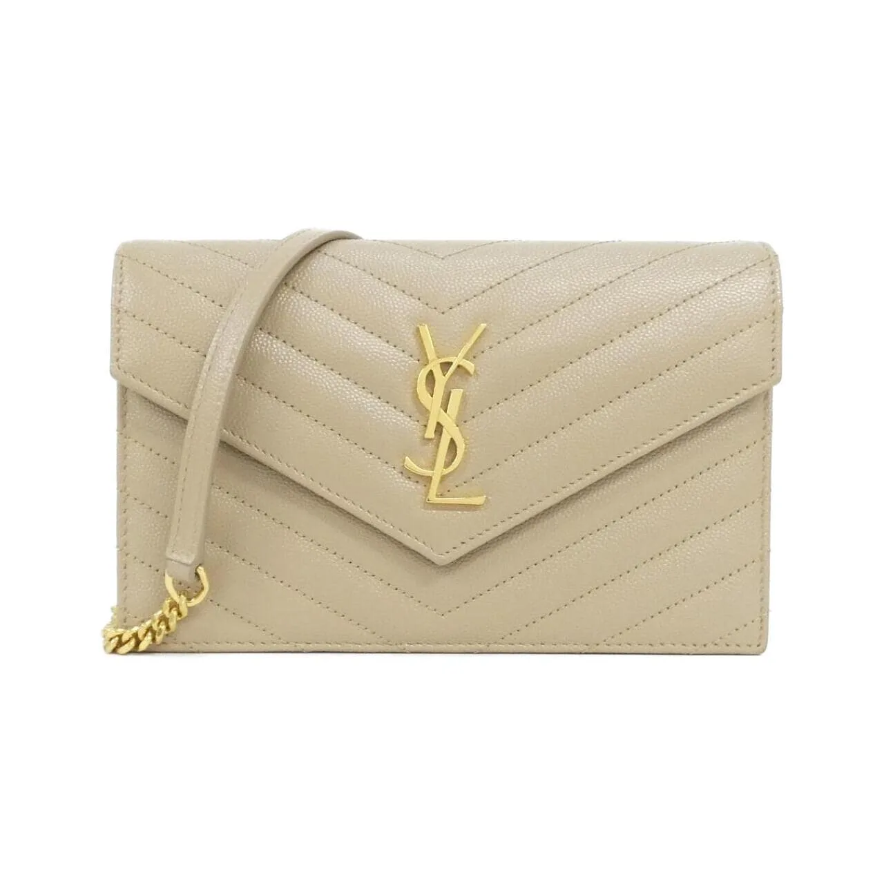 SAINT LAURENT Cassandre 742920 BOW01 Wallet Black