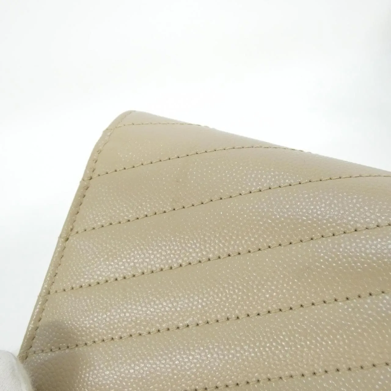 SAINT LAURENT Cassandre 742920 BOW01 Wallet 黑色 中古品A - 縮圖 4