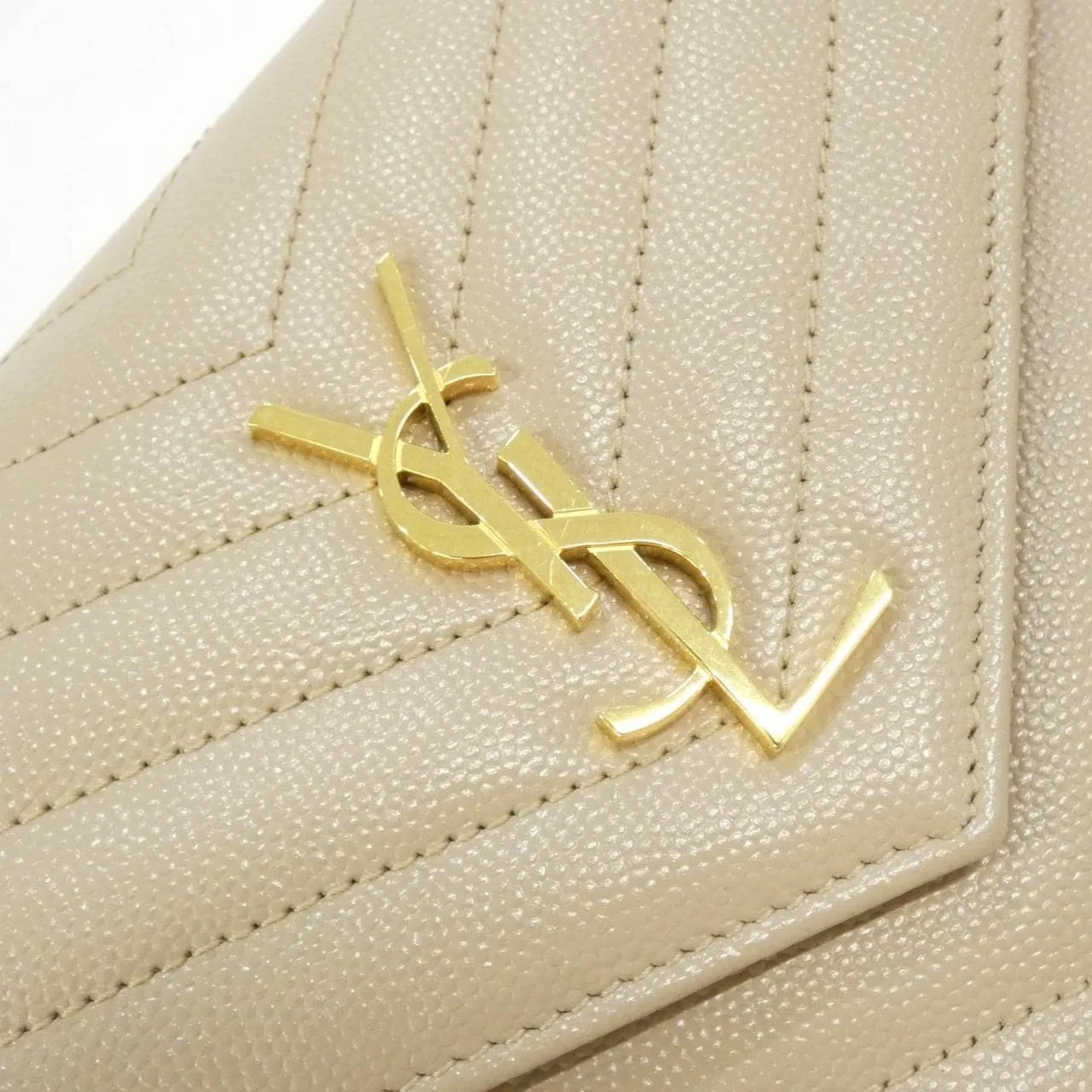 SAINT LAURENT Cassandre 742920 BOW01 Wallet 黑色 中古品A - 縮圖 6