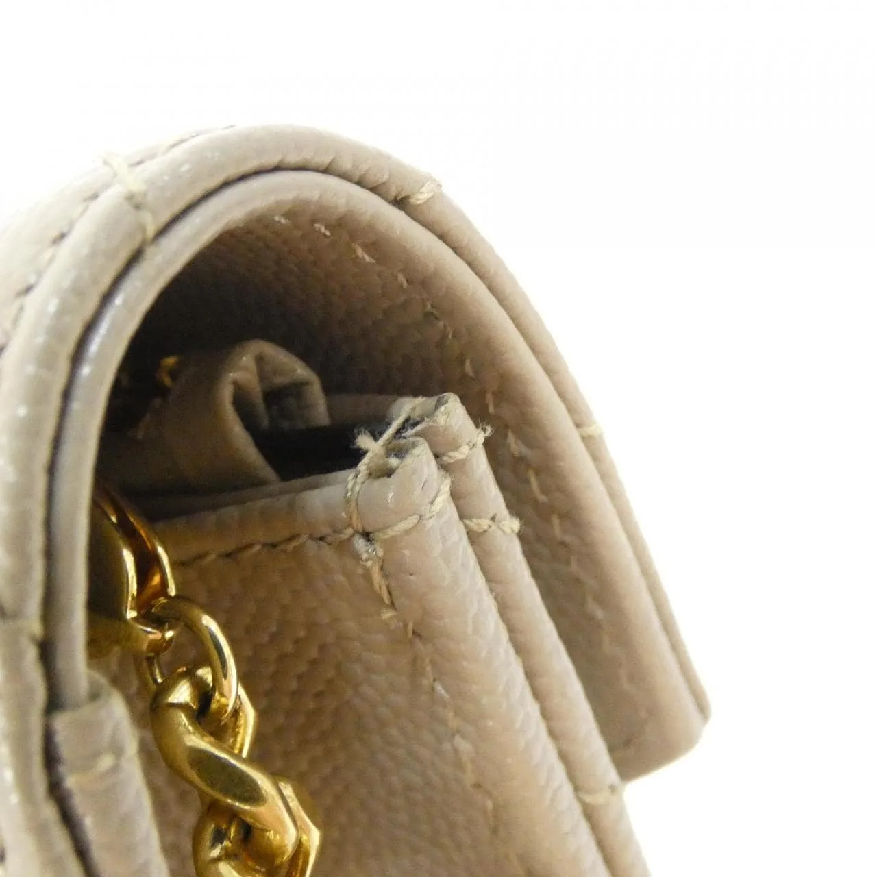 SAINT LAURENT Cassandre 742920 BOW01 Wallet 黑色 中古品A - 縮圖 7