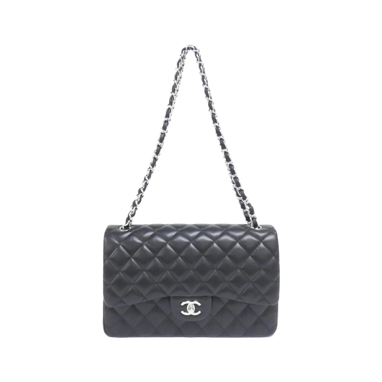 CHANEL 58600 Shoulder Lambskin Black