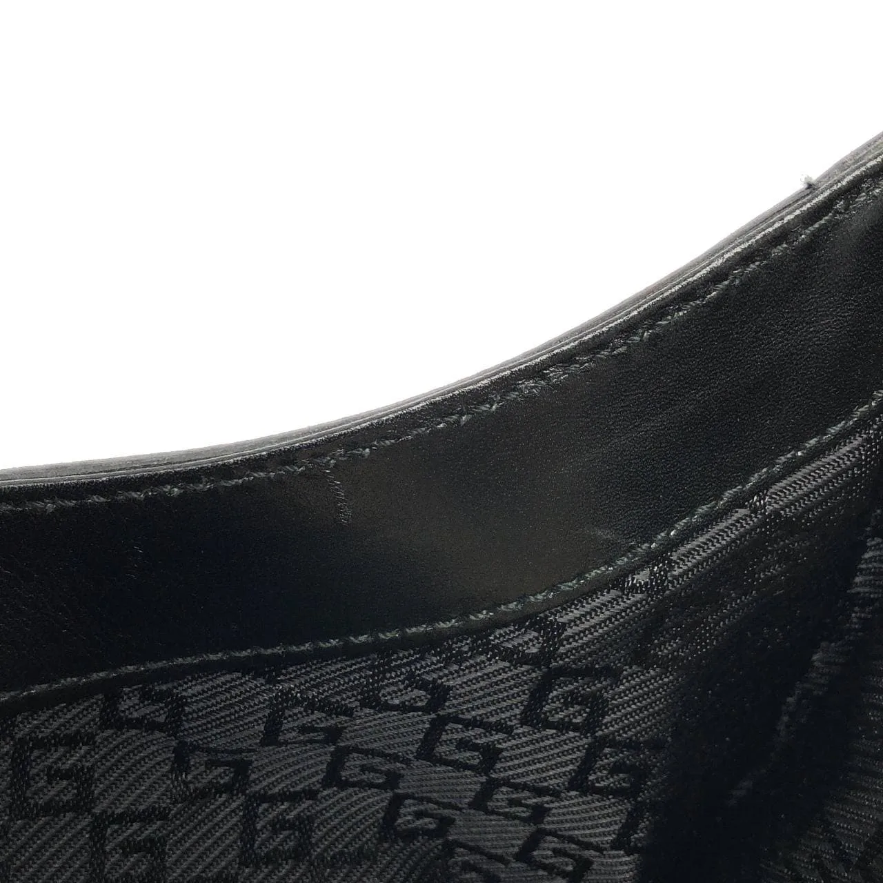 GUCCI 001 4141 Shoulder Canvas 黑色 帆布 中古品A - 縮圖 10