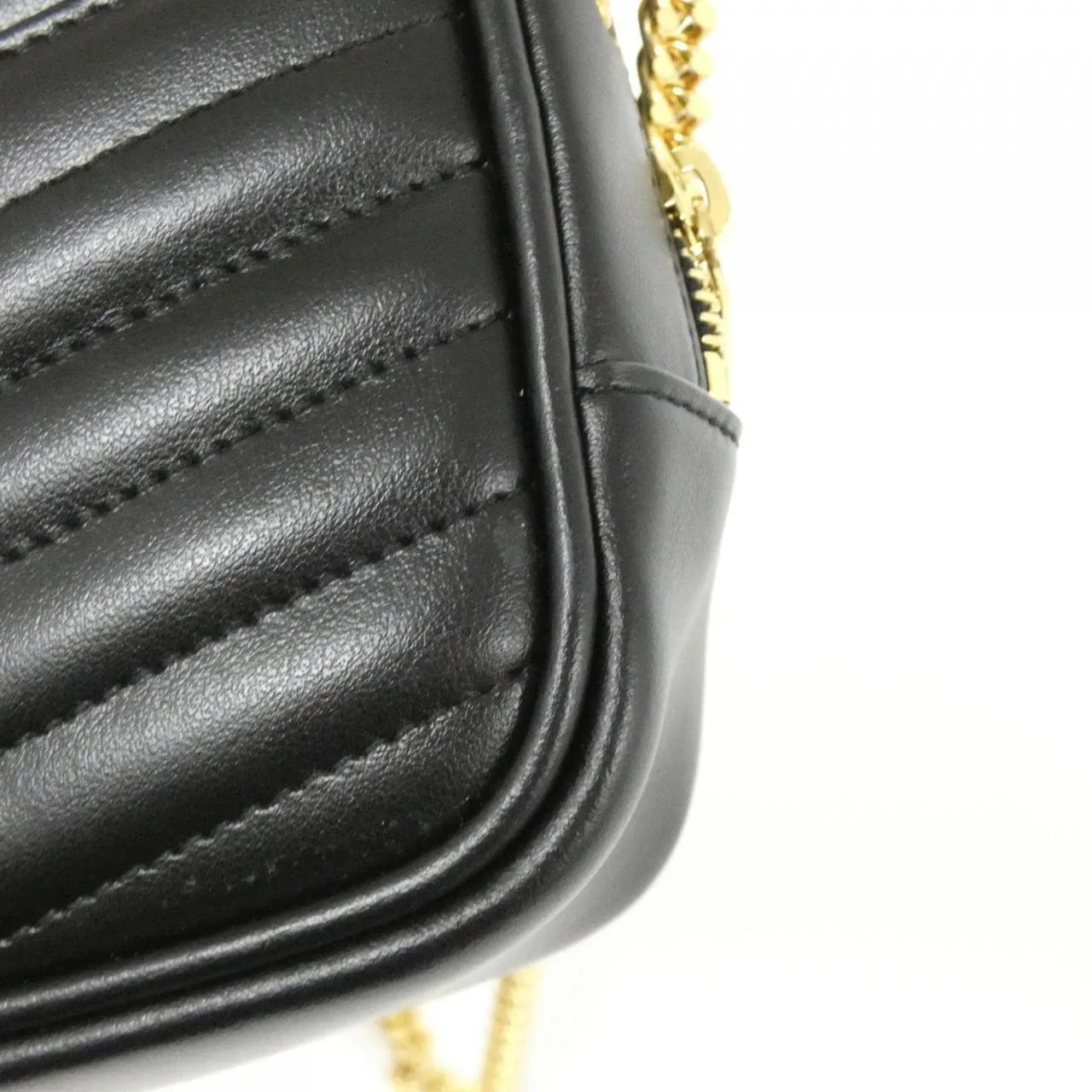 SAINT LAURENT 748849 DV701 Shoulder 黑色 中古品A - 縮圖 5